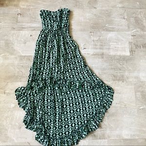 Strapless Hi-Low dress